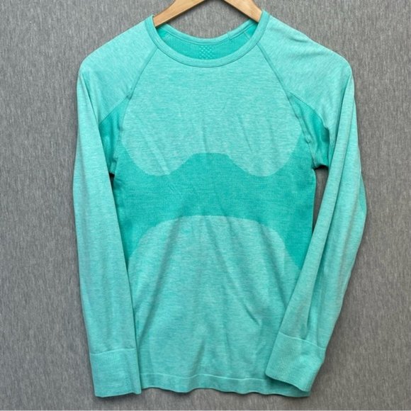 Heathered Green Pullover Long Sleeve Tee - Picture 1 of 9